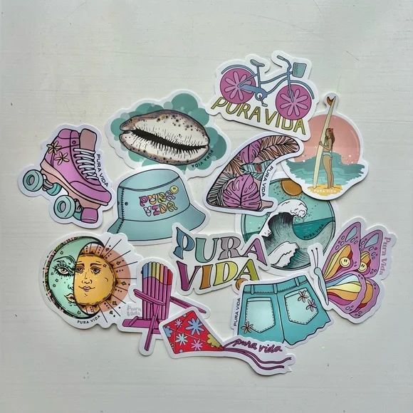 Pura Vida Sticker Pack 13 stickers